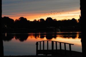 Sunset over the Eastern Branch of the Elizabeth River